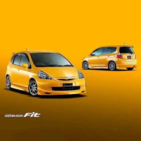 Комплект накладок и порогов "Mugen" для Honda Fit GD Рестайлинг купить недорого с доставкой в Ишим