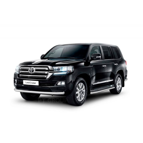 Защита переднего бампера одинарная d63мм (НПС) Toyota Land Cruiser 200 (2014-н.в.) купить недорого с доставкой в Ишим