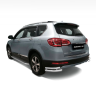Защита заднего бампера двойная угловая d63/51мм (НПС) HAVAL H6 (2014-н.в.) купить недорого с доставкой в Ишим