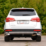 Защита заднего бампера двойная угловая d63/51мм (НПС) HAVAL H6 (2014-н.в.) купить недорого с доставкой в Ишим