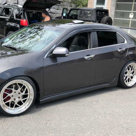 Накладки на пороги "Mugen Style" для Honda Accord VIII (2008-2013) купить недорого с доставкой в Ишим