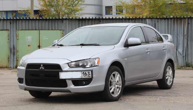 Рамка под номер на передний бампер для Mitsubishi Lancer X (2007-2016) купить недорого с доставкой в Ишим