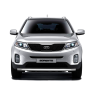 Защита переднего бампера одинарная d63мм (НПС) KIA Sorento (2014-2020 г.в.) купить недорого с доставкой в Ишим
