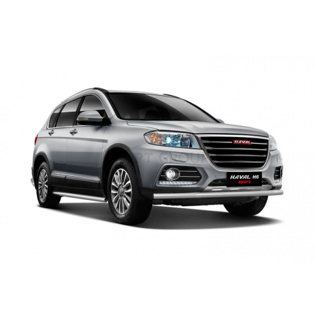 Защита порогов прямая d63мм (НПС) HAVAL H6 (2014-н.в.) купить недорого с доставкой в Ишим