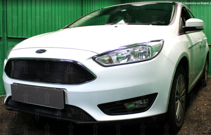 Защита радиатора "Standart" Ford Focus III рестайлинг (2014-2019) низ, чёрная купить недорого с доставкой в Ишим