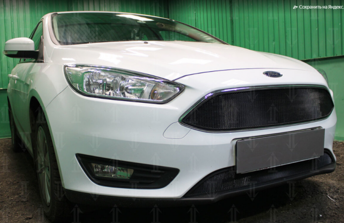 Защита радиатора "Standart" Ford Focus III рестайлинг (2014-2019) низ, чёрная купить недорого с доставкой в Ишим
