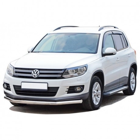Защита переднего бампера «Труба» (d63,5) для Volkswagen Tiguan (2011-2017)(Окрашенное) купить недорого с доставкой в Ишим