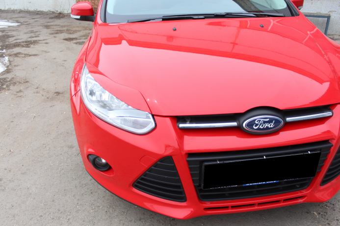 Накладки на фары (реснички) узкие var №2 для Ford Focus 3 (2012-2014) купить недорого с доставкой в Ишим