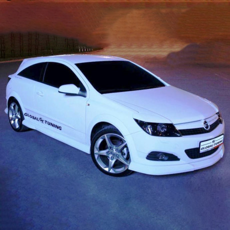 Накладки на фары (реснички) "GT" для Opel Astra H (3D, 5D) купить недорого с доставкой в Ишим