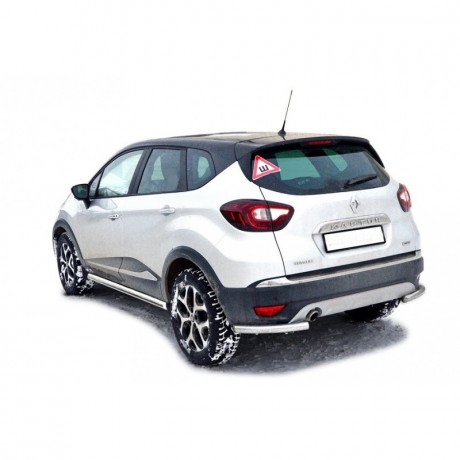 Защита заднего бампера «Уголки» (d51) для Renault Kaptur (2016-н.в.)(Окрашенное) купить недорого с доставкой в Ишим