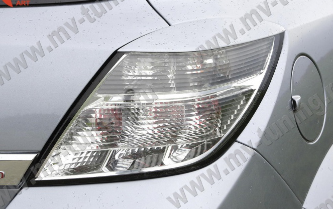 Накладки на задние фонари (реснички) для Opel Astra H/GTC (2005-2011) купить недорого с доставкой в Ишим