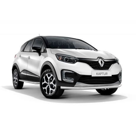 Защита переднего бампера одинарная d63мм (НПС) RENAULT Kaptur (2016-н.в.) купить недорого с доставкой в Ишим