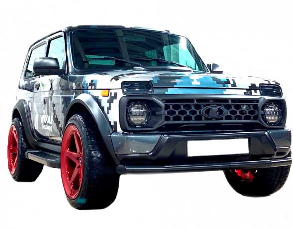 Решетка радиатора "TITAN" для B@3 2121, 21213, 21214, 2131 "L@DA 4x4" (без защитной сетки) RAPTOR купить недорого с доставкой в Ишим