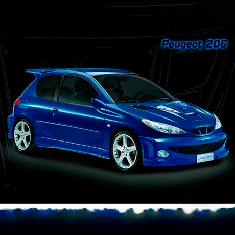 Комплект аэродинамического обвеса "WRC Style" для Peugeot 206 (5 дверный) купить недорого с доставкой в Ишим