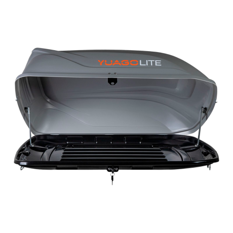Автобокс YUAGO Lite (тиснение), серый, 250л купить недорого с доставкой в Ишим