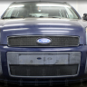 Защита радиатора "Standart" Ford Fusion (2005-2012) верх, чёрная купить недорого с доставкой в Ишим