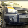Защита радиатора "Standart" Ford Fusion (2005-2012) верх, чёрная купить недорого с доставкой в Ишим