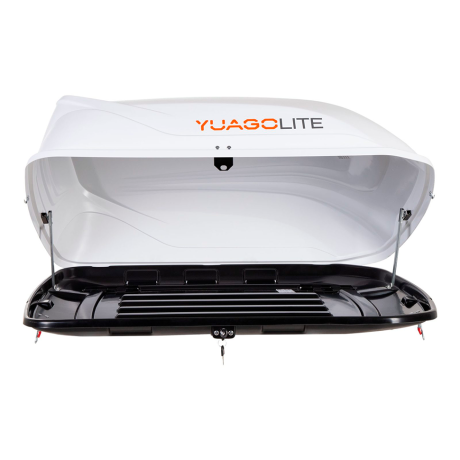 Автобокс YUAGO Lite (тиснение), белый, 250л купить недорого с доставкой в Ишим