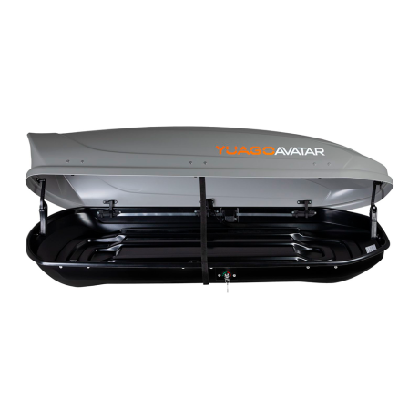 Автобокс YUAGO Avatar (тиснение) (EuroLock), серый, 460л купить недорого с доставкой в Ишим