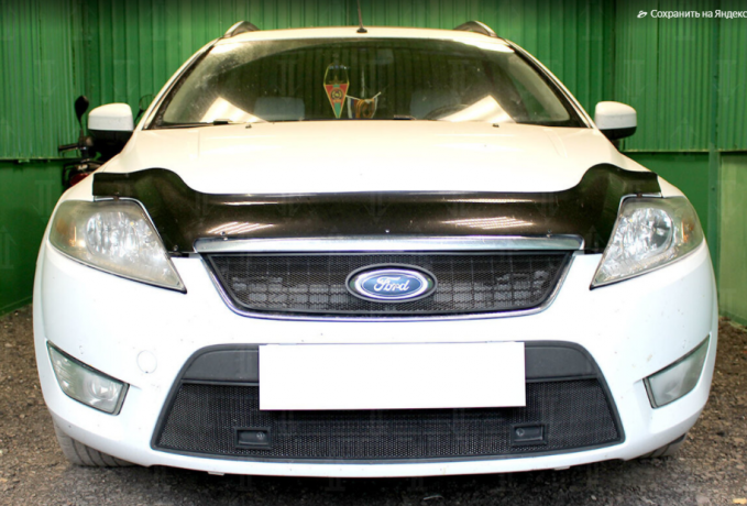 Защита радиатора "Standart" Ford Mondeo IV (2007-2010) низ с парктроником, чёрная купить недорого с доставкой в Ишим