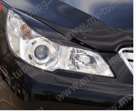 Накладки на фары (реснички) для Subaru Outback (4th generation)/Legacy (5th generation)(2009-2014) купить недорого с доставкой в Ишим