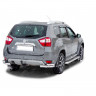 Защита заднего бампера «Уголки двойные» (d63,5) для Nissan Terrano (2014-н.в.)(Окрашенное) купить недорого с доставкой в Ишим