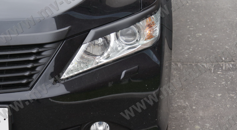 Накладки на фары (реснички) для Toyota Camry XV50 (2012-2014) купить недорого с доставкой в Ишим