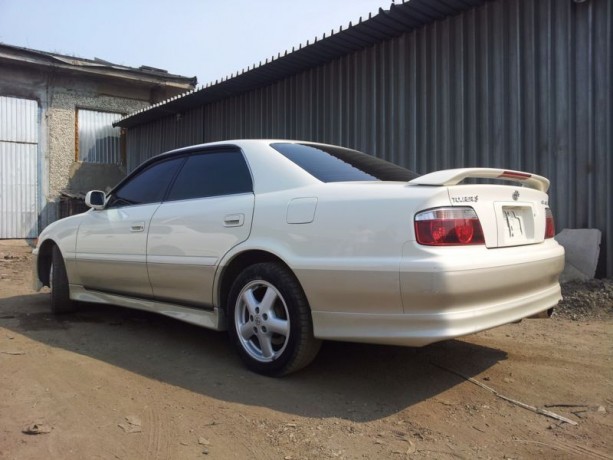 Накладка на задний бампер (сток) Toyota Chaser (100) купить недорого с доставкой в Ишим