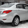 Диффузор заднего бампера var №2 (текстурный пластик) для Hyundai Solaris (2010-2013) купить недорого с доставкой в Ишим