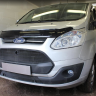 Защита радиатора "Standart" Ford Tourneo Custom I (2012-2018) верх, чёрная купить недорого с доставкой в Ишим