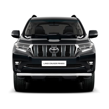 Защита переднего бампера одинарная d63мм (НПС) TOYOTA LAND CRUISER PRADO 150 (2017-н.в.) купить недорого с доставкой в Ишим