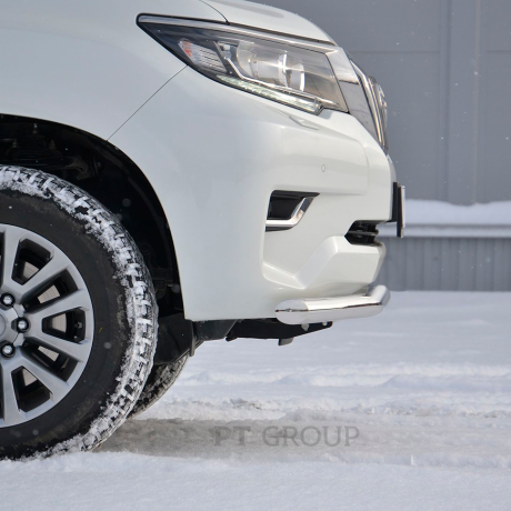 Защита переднего бампера одинарная d63мм (НПС) TOYOTA LAND CRUISER PRADO 150 (2017-н.в.) купить недорого с доставкой в Ишим