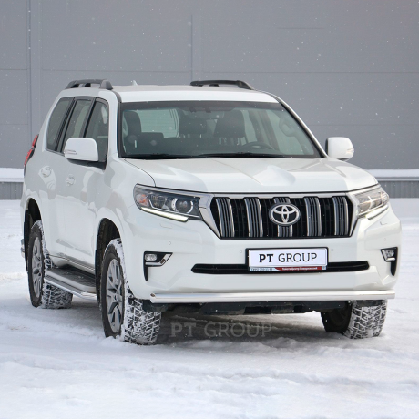 Защита переднего бампера одинарная d63мм (НПС) TOYOTA LAND CRUISER PRADO 150 (2017-н.в.) купить недорого с доставкой в Ишим