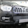 Защита радиатора "Standart" Foton Sauvana (2014-н.в.) верх, чёрная купить недорого с доставкой в Ишим