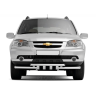 Защита переднего бампера двойная с зубьями d63/63мм Chevrolet Niv@ (2009-2020 г.в.) купить недорого с доставкой в Ишим
