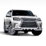 Защита переднего бампера двойная с зубьями d63/63мм (НПС) LEXUS 450D (2015-н.в.) купить недорого с доставкой в Ишим