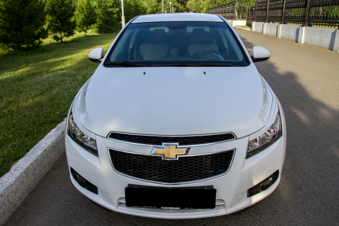 Накладки на фары (реснички) фигурные var №1 для Chevrolet Cruze (2008-2014) купить недорого с доставкой в Ишим