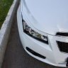 Накладки на фары (реснички) фигурные var №1 для Chevrolet Cruze (2008-2014) купить недорого с доставкой в Ишим