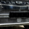 Защита радиатора "Standart" Geely Tugella FY11 (2019-н.в.) верх с камерой, чёрная купить недорого с доставкой в Ишим
