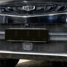Защита радиатора "Standart" Geely Tugella FY11 (2019-н.в.) верх с камерой, чёрная купить недорого с доставкой в Ишим