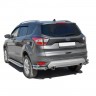 Защита заднего бампера «Уголки двойные» (d63,5) для Ford Kuga (2016-н.в.)(Окрашенное) купить недорого с доставкой в Ишим