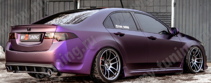 Диффузор заднего бампера с килями для Honda Accord VIII (2008-2013) купить недорого с доставкой в Ишим