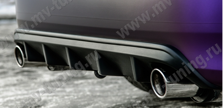Диффузор заднего бампера с килями для Honda Accord VIII (2008-2013) купить недорого с доставкой в Ишим