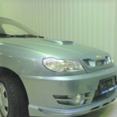 Реснички (накладки) на передние фары &quot;Атланта&quot; Chevrolet Lanos