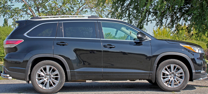 Рейлинги для Toyota Highlander (2013-2019) Чёрный купить недорого с доставкой в Ишим
