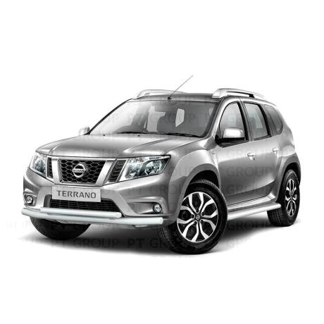 Защита переднего бампера двойная d63/51мм ИСКРА (ППК) RENAULT Duster 2016-/ NISSAN Terrano 2014- купить недорого с доставкой в Ишим