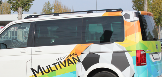 Рейлинги для Volkswagen Multivan, Caravelle, California, Transporter (2003-2022) с короткой базой Чёрный купить недорого с доставкой в Ишим