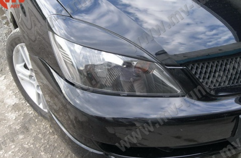 Накладки на фары (реснички) узкие var №1 для Mitsubishi Lancer IX (2003-2009) купить недорого с доставкой в Ишим