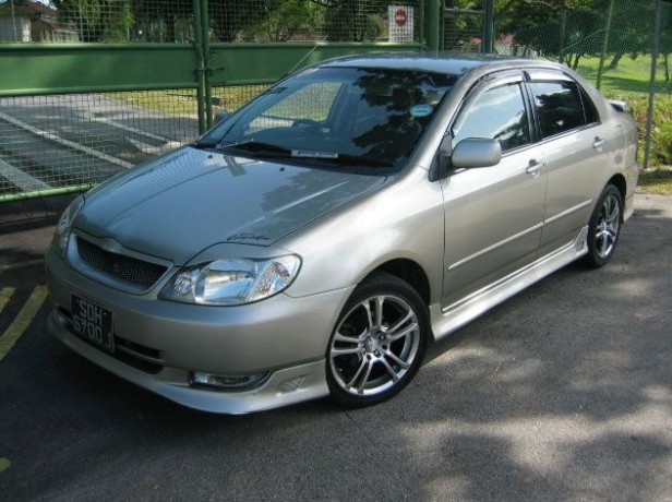 Накладка на передний бампер (сток) Toyota Corolla (120, 121 Fielder) купить недорого с доставкой в Ишим