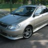 Накладка на передний бампер (сток) Toyota Corolla (120, 121 Fielder) купить недорого с доставкой в Ишим